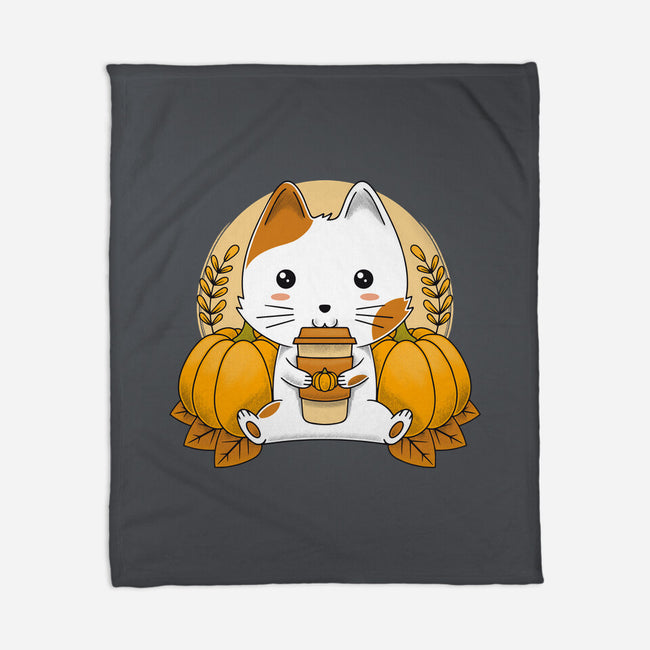 Cautumn Lover-none fleece blanket-Alundrart