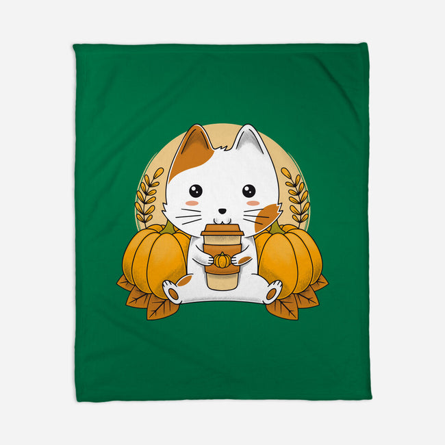Cautumn Lover-none fleece blanket-Alundrart