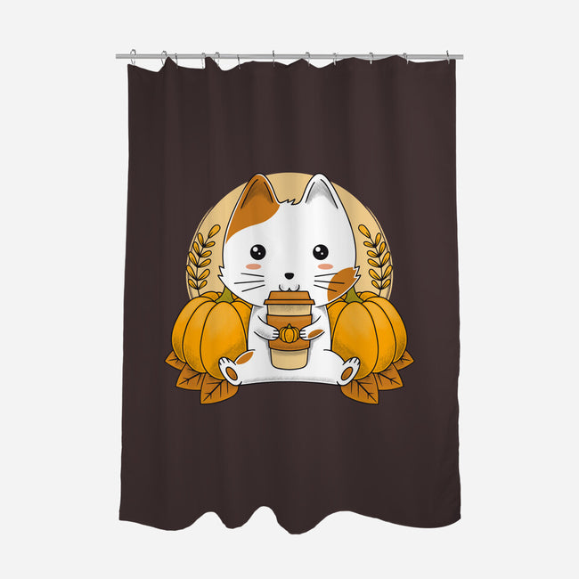 Cautumn Lover-none polyester shower curtain-Alundrart