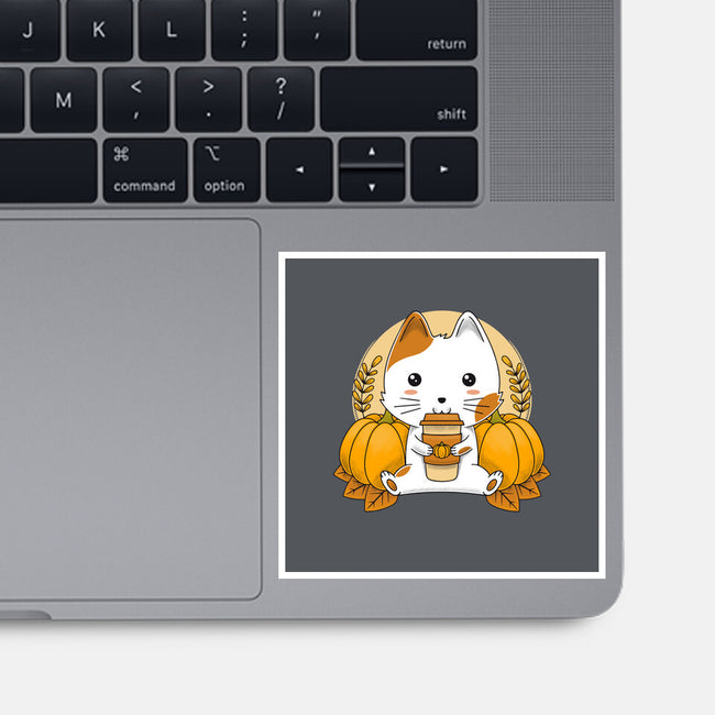 Cautumn Lover-none glossy sticker-Alundrart