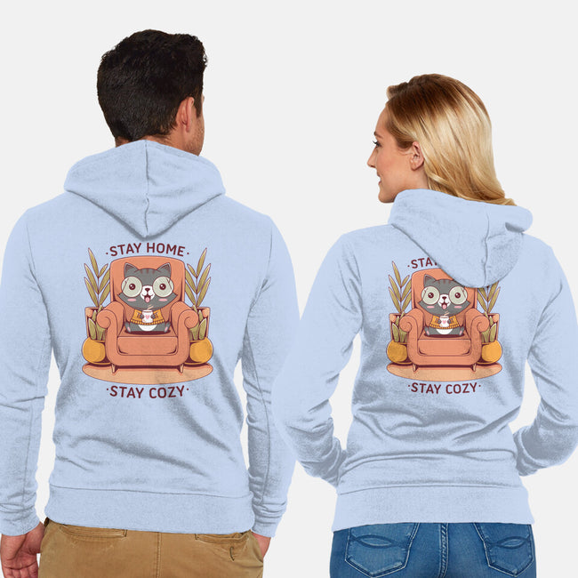 Cozy Time-unisex zip-up sweatshirt-Alundrart