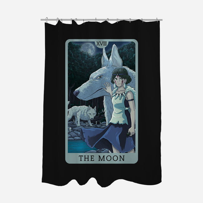 The Moon Ghibli-none polyester shower curtain-danielmorris1993