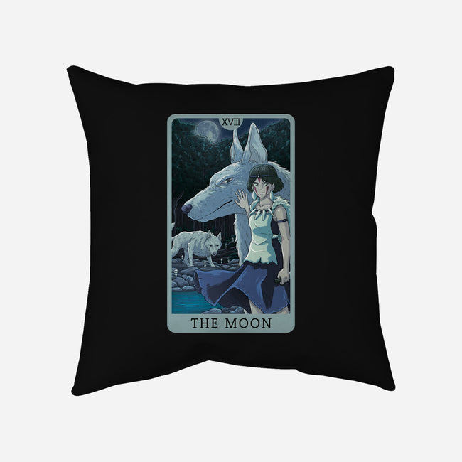 The Moon Ghibli-none removable cover w insert throw pillow-danielmorris1993