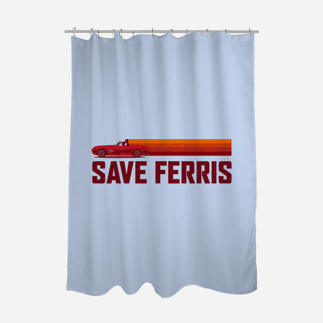 Save Ferris-none polyester shower curtain-The Brothers Co.