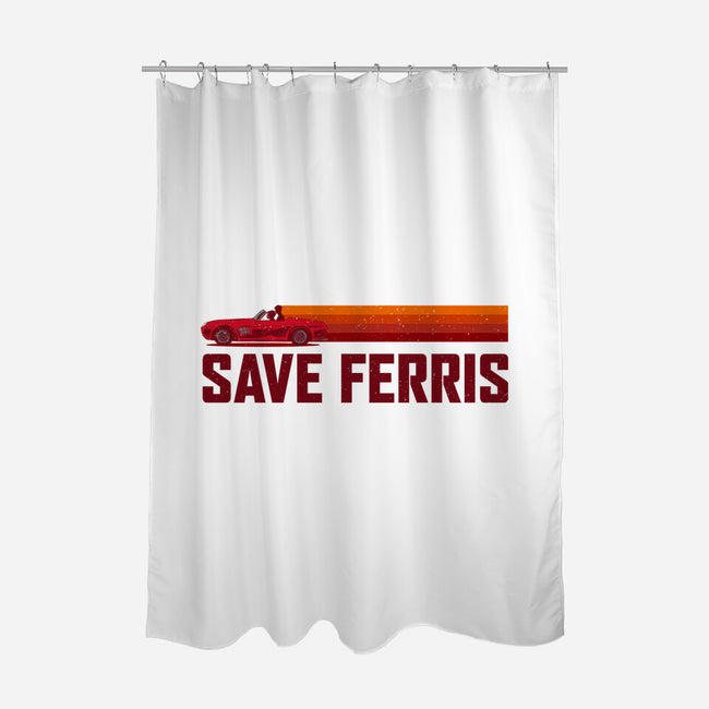 Save Ferris-none polyester shower curtain-The Brothers Co.