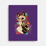 Skeleton Fox-none stretched canvas-ricolaa