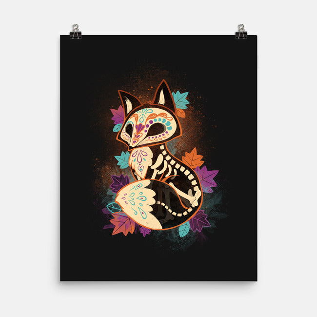 Skeleton Fox-none matte poster-ricolaa