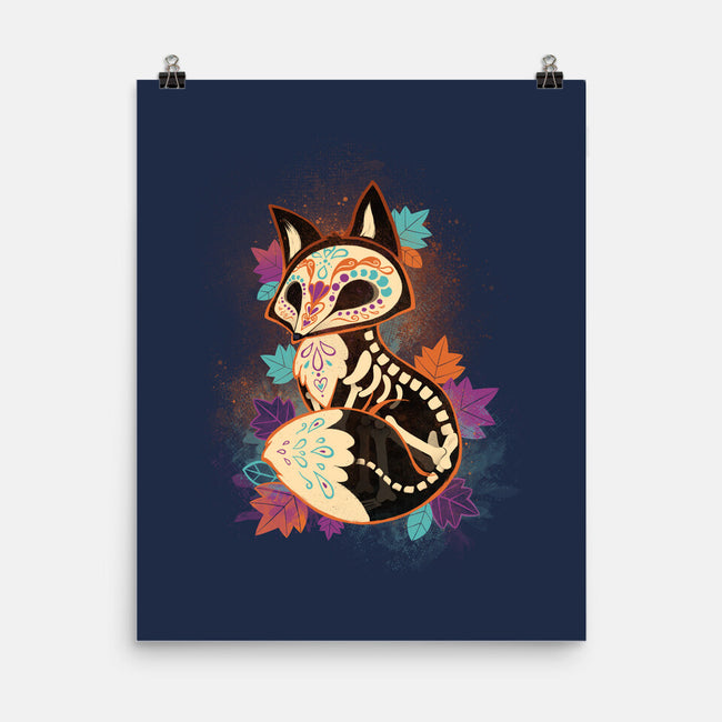 Skeleton Fox-none matte poster-ricolaa