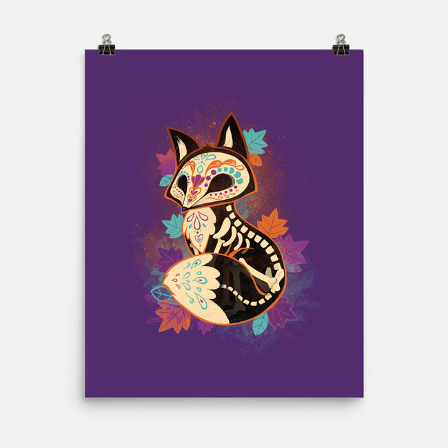 Skeleton Fox-none matte poster-ricolaa