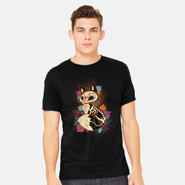 Skeleton Fox-mens heavyweight tee-ricolaa