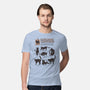 Cats Body Language-mens premium tee-Thiago Correa