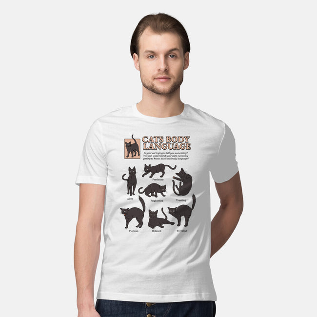 Cats Body Language-mens premium tee-Thiago Correa