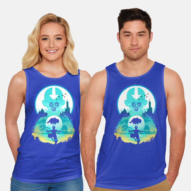 Airbender Landscape-unisex basic tank-dandingeroz