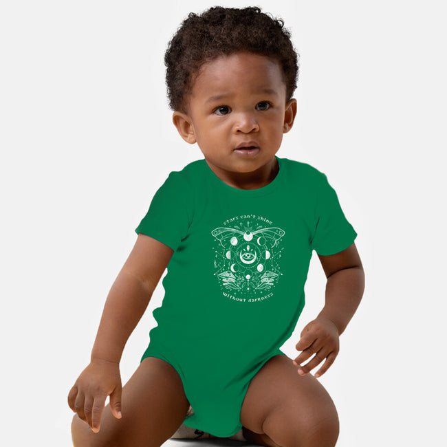 Stars Can't Shine Without Darkness-baby basic onesie-eduely