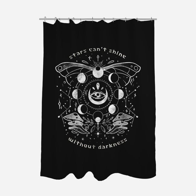 Stars Can't Shine Without Darkness-none polyester shower curtain-eduely