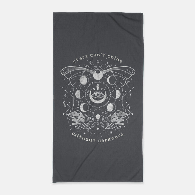 Stars Can't Shine Without Darkness-none beach towel-eduely