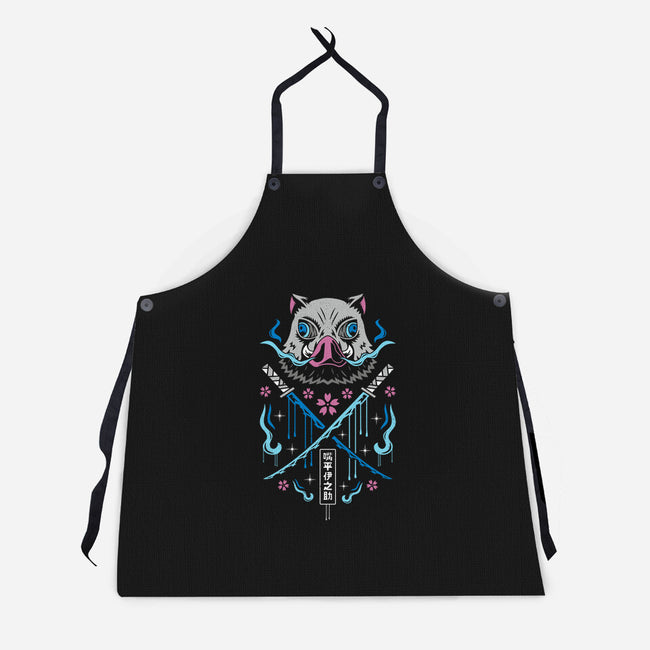 Beast Breathing Swordsman-unisex kitchen apron-Logozaste