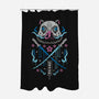 Beast Breathing Swordsman-none polyester shower curtain-Logozaste