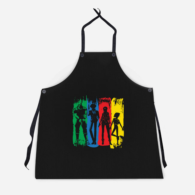 Space Bounty Hunter Crew-unisex kitchen apron-DrMonekers