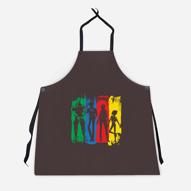 Space Bounty Hunter Crew-unisex kitchen apron-DrMonekers