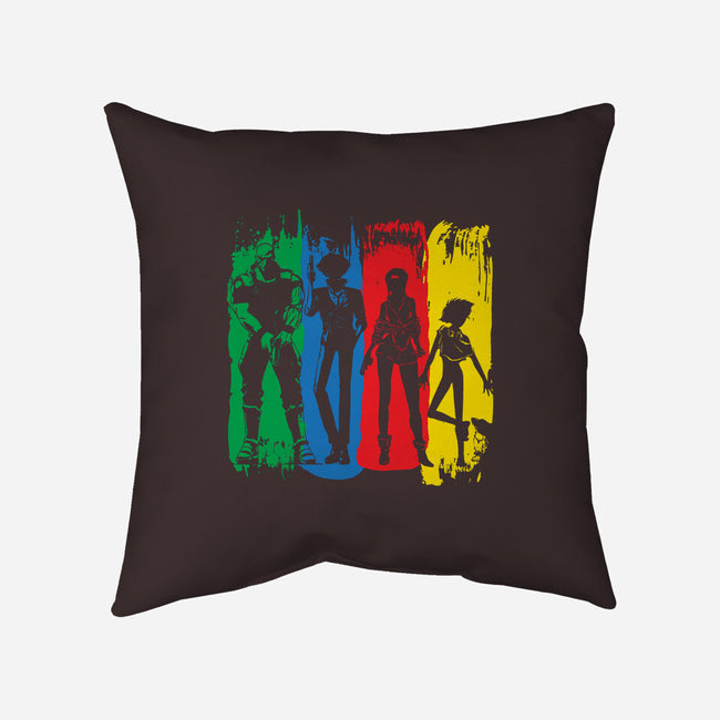 Space Bounty Hunter Crew-none removable cover w insert throw pillow-DrMonekers