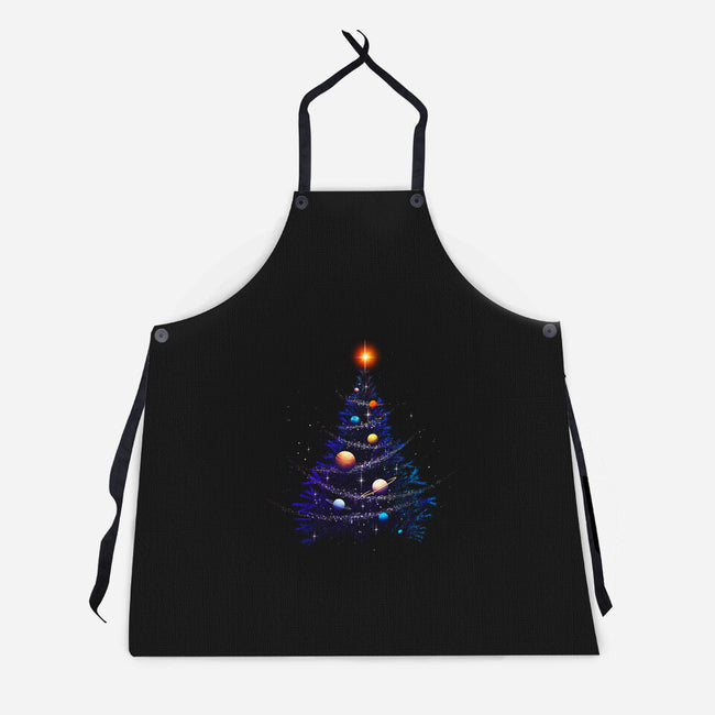 Christmas Cosmos Universe-unisex kitchen apron-tobefonseca