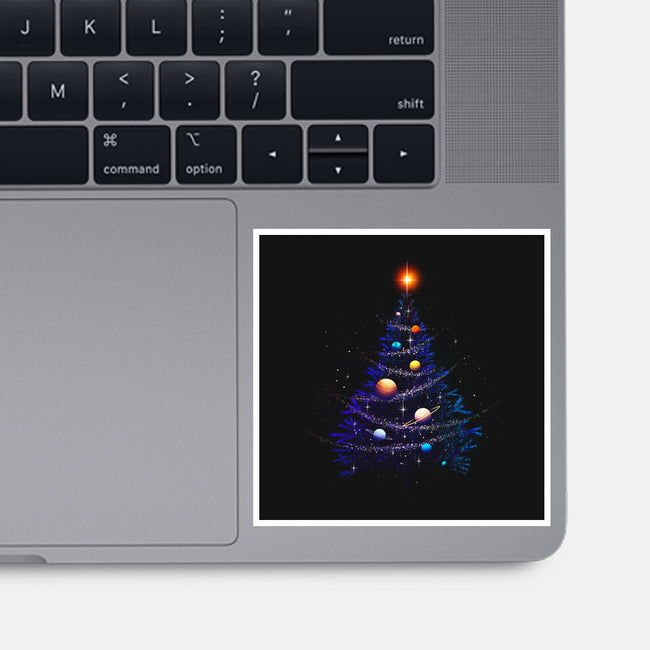 Christmas Cosmos Universe-none glossy sticker-tobefonseca