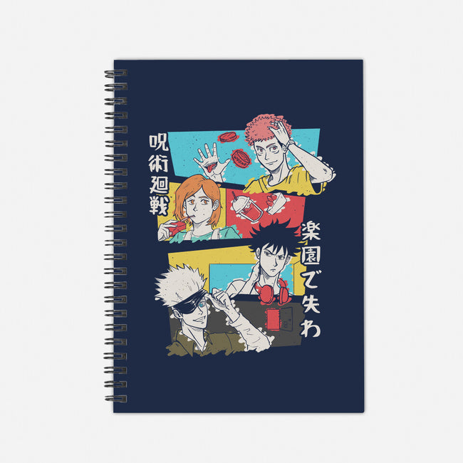 Tokyo High Squad-none dot grid notebook-Arigatees