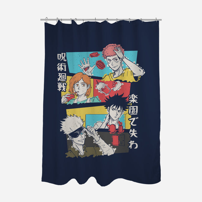 Tokyo High Squad-none polyester shower curtain-Arigatees