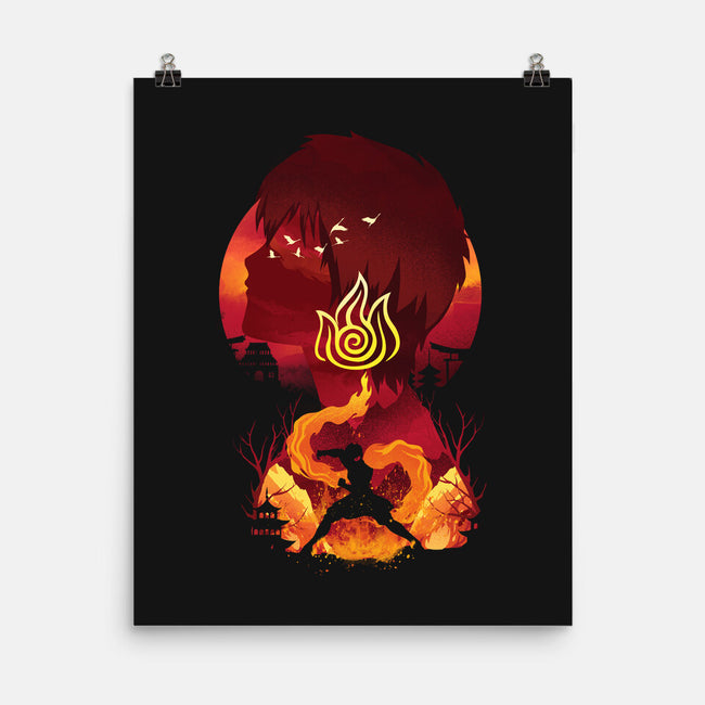 Fire Nation Landsacape-none matte poster-dandingeroz