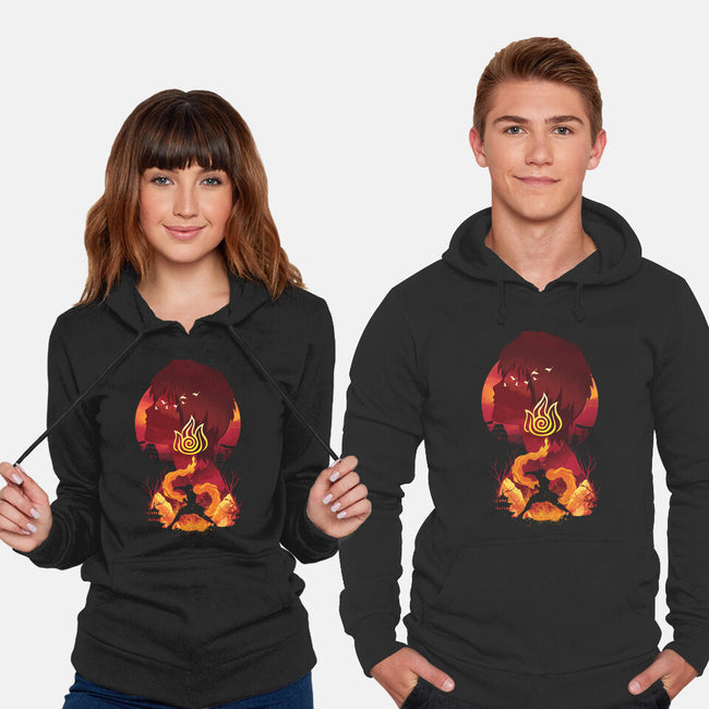 Fire Nation Landsacape-unisex pullover sweatshirt-dandingeroz
