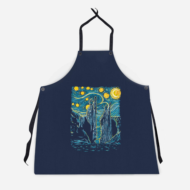 Starry Argonath-unisex kitchen apron-retrodivision