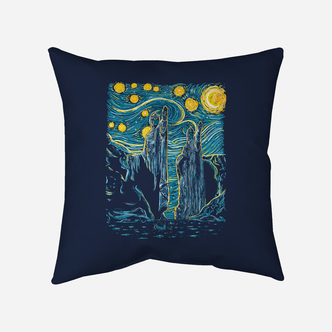 Starry Argonath-none removable cover w insert throw pillow-retrodivision