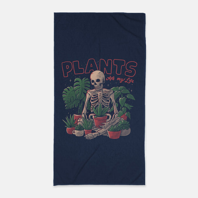Plants Are My Life-none beach towel-eduely