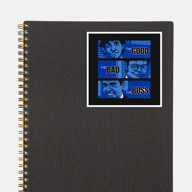 The Good, The Bad And The Boss-none glossy sticker-Getsousa!