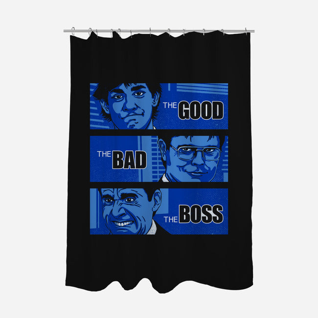 The Good, The Bad And The Boss-none polyester shower curtain-Getsousa!