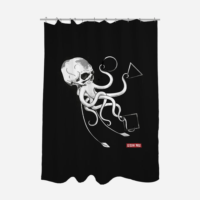 Death Squid-none polyester shower curtain-retrodivision