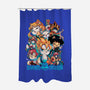 90's Anime Neko-none polyester shower curtain-Corgibutt