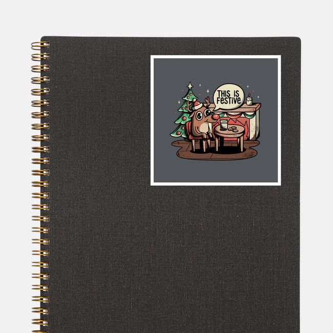 This Is Festive-none glossy sticker-eduely