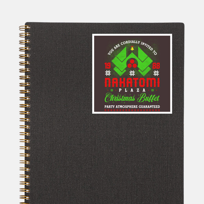 Plaza Invite-none glossy sticker-rocketman_art