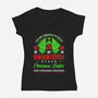 Plaza Invite-womens v-neck tee-rocketman_art