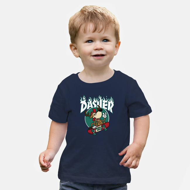 Dasher Thrasher-baby basic tee-Nemons