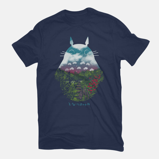 Anime Scenery-womens basic tee-pescapin
