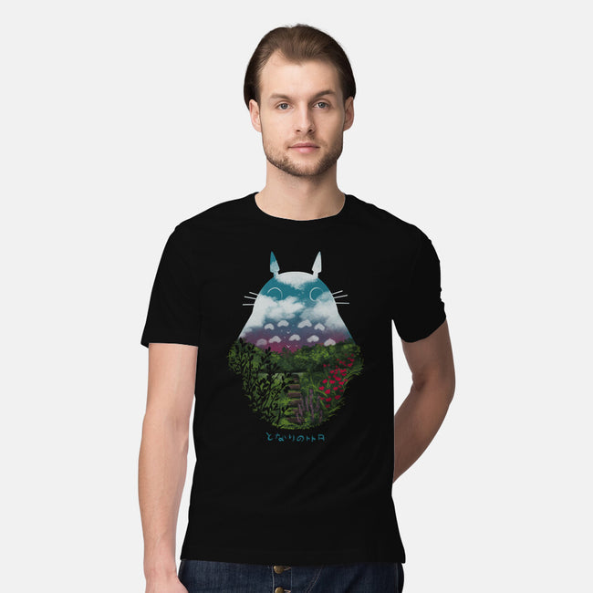 Anime Scenery-mens premium tee-pescapin