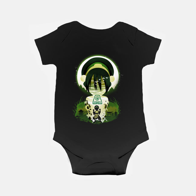 Earthbender Landscape-baby basic onesie-dandingeroz