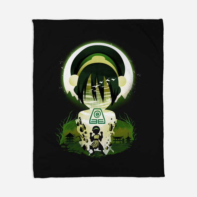 Earthbender Landscape-none fleece blanket-dandingeroz