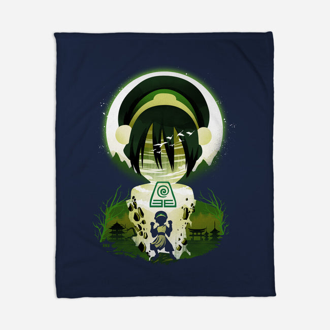 Earthbender Landscape-none fleece blanket-dandingeroz