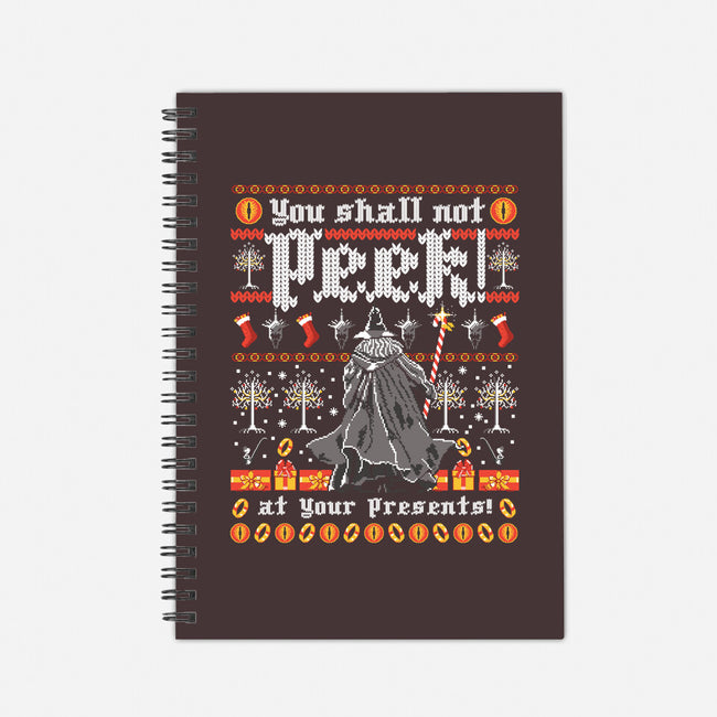 You Shall Not Peek-none dot grid notebook-rocketman_art