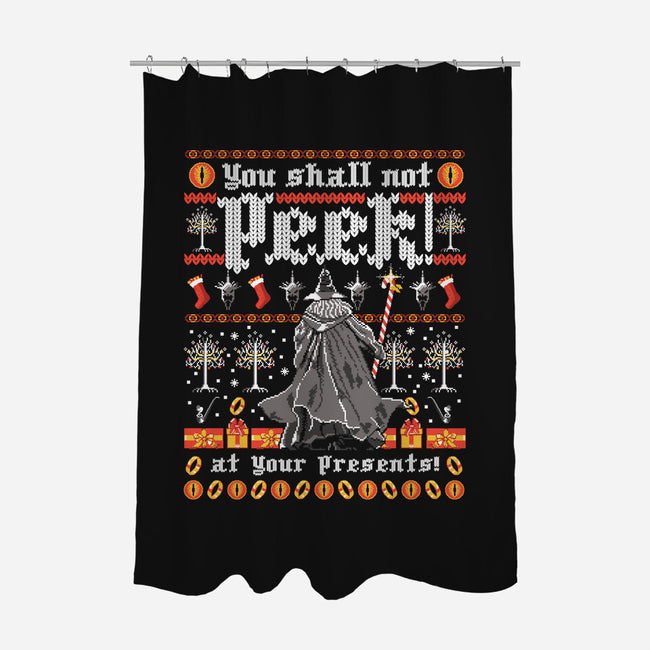 You Shall Not Peek-none polyester shower curtain-rocketman_art