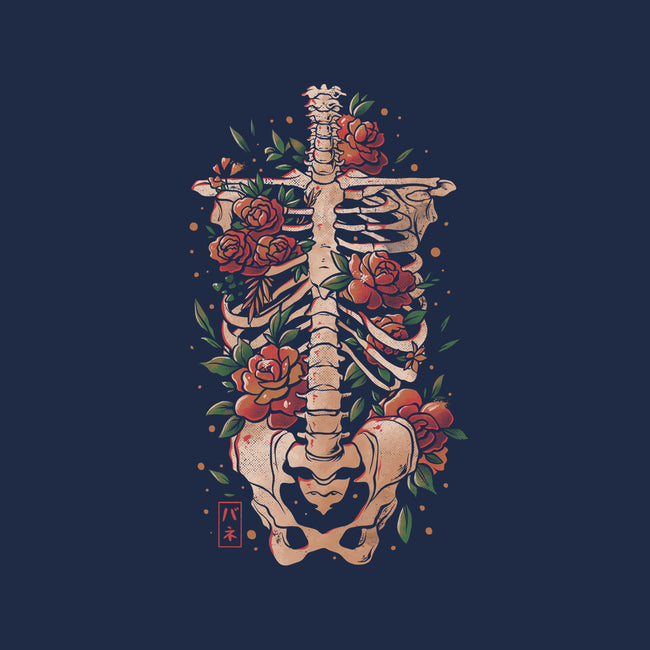 Bones And Flowers-none stretched canvas-eduely